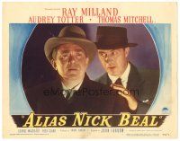 9y225 ALIAS NICK BEAL LC #3 '49 diabolical Ray Milland encourages Thomas Mitchell to sell his soul!