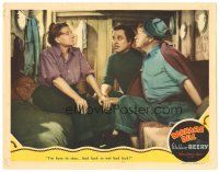 9y258 BARNACLE BILL LC '41 Marjorie Main tells Wallace Beery she's staying, bad luck or not!