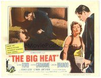 9y279 BIG HEAT LC '53 Glenn Ford helps sexy Gloria Grahame on floor, Fritz Lang noir!
