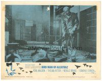 9y283 BIRDMAN OF ALCATRAZ LC #2 '62 Burt Lancaster with gun in prison, John Frankenheimer classic!