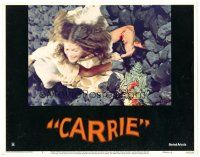 9y325 CARRIE LC #1 '76 Stephen King, Sissy Spacek, best card with ending spoiler!