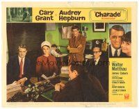 9y342 CHARADE LC #8 '63 tough Cary Grant & sexy Audrey Hepburn!