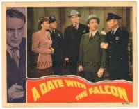 9y394 DATE WITH THE FALCON LC '41 Wendy Barrie watches police arrest Allen Jenkins!