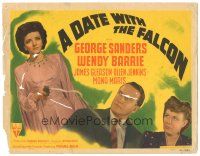 9y047 DATE WITH THE FALCON TC '41 George Sanders in the title role, Wendy Barrie!