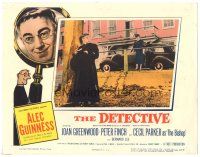 9y402 DETECTIVE LC '54 detective priest Alec Guinness standing by tree with book!
