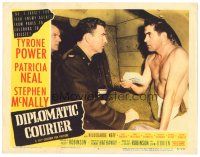9y418 DIPLOMATIC COURIER LC #3 '52 cool image of Tyrone Power, Stephen McNally, Karl Malden!
