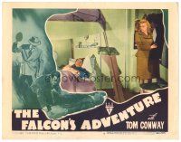 9y454 FALCON'S ADVENTURE LC #6 '46 detective Tom Conway is trapped by a blonde beauty!