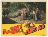 9y457 FARGO KID LC '40 fighting cowboy Tim Holt scares off the bad guys!