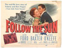 9y062 FOLLOW THE SUN TC '51 Glenn Ford in the story of Valerie and pro golfer Ben Hogan!