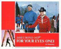 9y474 FOR YOUR EYES ONLY LC #1 '81 Roger Moore as James Bond with sexy Lynn-Holly Johnson!