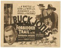 9y063 FORBIDDEN TRAIL TC '32 Buck Jones in a battle of lead & wits with romance as his reward!
