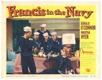 9y475 FRANCIS IN THE NAVY LC #3 '55 sailor Donald O'Connor & Martha Hyer + Clint Eastwood shown!