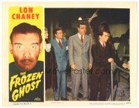 9y479 FROZEN GHOST LC R54 Lon Chaney Jr. in museum, the screen's newest Inner Sanctum Mystery