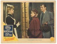 9y483 GASLIGHT LC '44 Joseph Cotten & Dame May Whitty look at maid Angela Lansbury!