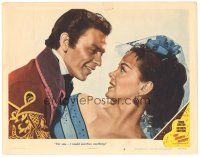9y564 KISSING BANDIT LC #6 '48 best close up of Frank Sinatra romancing pretty Kathryn Grayson!