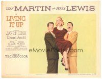 9y594 LIVING IT UP LC #4 '54 sexy Janet Leigh carried by wacky Dean Martin & Jerry Lewis!