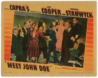 9y659 MEET JOHN DOE LC '41 Gary Cooper carrying little people, Barbara Stanwyck, Frank Capra!