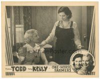 9y717 ONE-HORSE FARMERS LC '34 great image of Patsy Kelly w/sexy Thelma Todd!