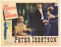 9y730 PETER IBBETSON LC '35 Ann Harding watches suave Gary Cooper holding hands with Ida Lupino!