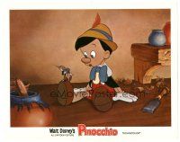 9y738 PINOCCHIO LC R78 Disney classic cartoon, great image with Jiminy Cricket on his foot!