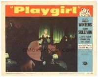 9y742 PLAYGIRL LC #8 '54 sexy Shelley Winters performing on stage in the spotlight!