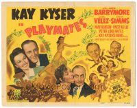 9y142 PLAYMATES TC '41 Kay Kyser, John Barrymore & Lupe Velez, wacky artwork!