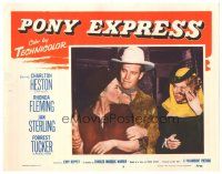 9y746 PONY EXPRESS LC #8 '53 Charlton Heston as Buffalo Bill with Rhonda Fleming & Jan Sterling!