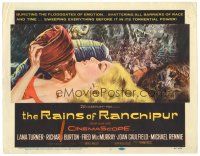 9y148 RAINS OF RANCHIPUR TC '55 Lana Turner, Richard Burton, rains couldn't wash their sin away!