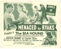 9y161 SEA HOUND chapter 4 TC '47 Buster Crabbe as Captain Silver, Menaced by Ryaks!