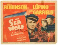 9y162 SEA WOLF TC '41 Edward G. Robinson as Wolf Larsen with John Garfield & Lupino, Jack London