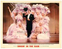 9y844 SINGIN' IN THE RAIN photolobby '52 image of Gene Kelly & pulchritudinous dancers!
