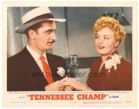 9y907 TENNESSEE CHAMP LC #6 '54 Keenan Wynn puts a ring on wife Shelley Winters' finger!