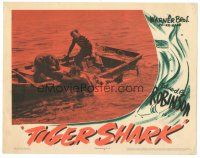 9y926 TIGER SHARK LC R44 fisherman battling real-life man-eater, Howard Hawks directed!