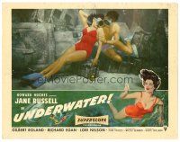 9y962 UNDERWATER LC '55 Howard Hughes, sexiest skin diver Jane Russell!