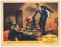9y992 YOU WERE NEVER LOVELIER LC '42 wacky image of Fred Astaire on Adolphe Menjou's desk!