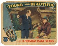 9y994 YOUNG & BEAUTIFUL LC '34 men argue as man carries piano on his back, art of Wampas Baby Stars!