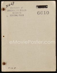 1a002 100 MEN & A GIRL script May 12, 1937 screenplay by Charles Kenyon, nominated for Best Picture
