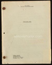 1a004 5 CARD STUD final draft script December 14, 1967, screenplay by Marguerite Roberts!