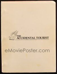 1a005 ACCIDENTAL TOURIST revised final draft script October 30, 1987, screenplay by Lawrence Kasdan
