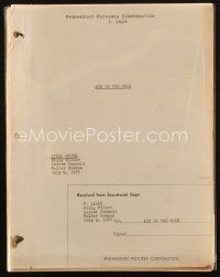 1a006 ACE IN THE HOLE final white script July 6, 1950, screenplay by Billy Wilder, Samuels & Newman