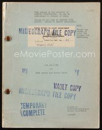 1a008 ADAM'S RIB script January 26, 1949, screenplay by Ruth Gordon & Garson Kanin