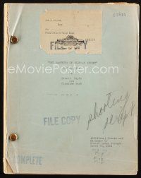 1a018 BARRETTS OF WIMPOLE STREET script March 20, 1934, screenplay by Ernest Vajda & Claudine West