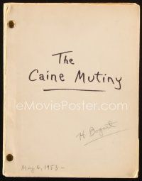 1a030 CAINE MUTINY signed revised final draft script May 6, 1953, by director Edward Dmytryk!
