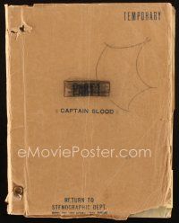 1a032 CAPTAIN BLOOD script February 13, 1935, screenplay by Casey Robinson, Michael Curtiz!