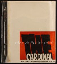 1a033 CARDINAL script November 11, 1962, screenplay by Robert Dozier, directed by Otto Preminger!