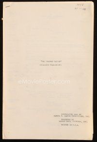 1a034 CHAPMAN REPORT dialogue transcript script August 10, 1962, screenplay by Cooper & Mankiewicz!