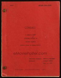 1a046 COMBAT! revised final draft TV script July 19, 1966, screenplay by Gilbert Ralston!
