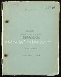 1a061 EAST LYNNE screen continuity script February 26, 1931, screenplay by Bradley King & Tom Barry