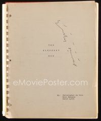 1a063 ELEPHANT MAN signed script 1980 by David Lynch, who wrote it with De Vore & Eric Bergren!