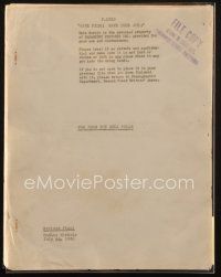1a074 FOR WHOM THE BELL TOLLS revised final script July 20, 1942, screenplay by Dudley Nichols!